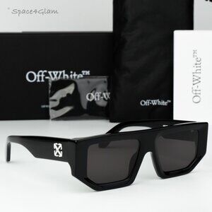 Off-White Women Sunglasses Black Grey Square OERI13F VANCOUVER 1007 BRAND NEW